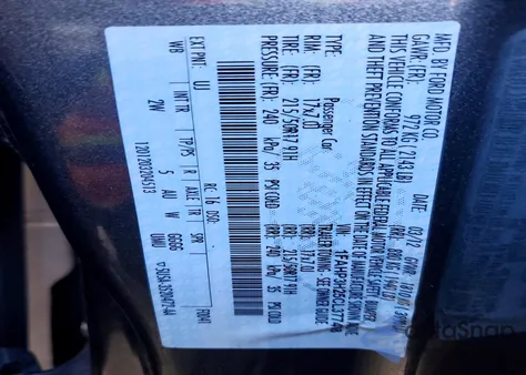 2012 Ford Focus Sel z USA, uszkodzony, nr VIN 1FAHP3H25CL377468